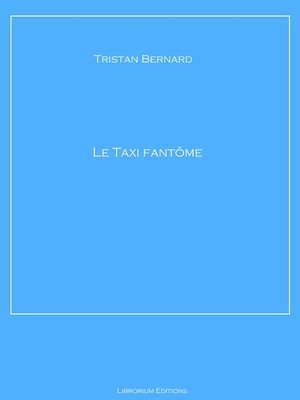 cover image of Le Taxi fantôme